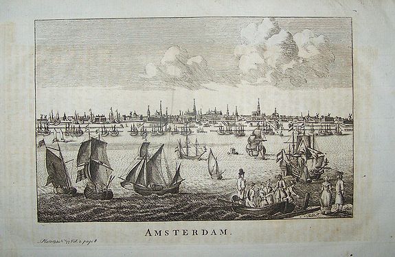 SALMON, Amsterdam, antique map, old maps
