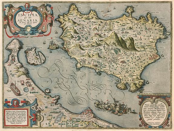 ORTELIUS, A., Ischia, quae olim Aenaria., antique map, old maps
