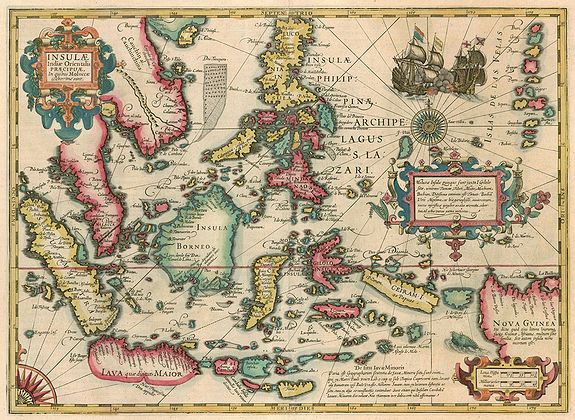 MERCATOR, G./ HONDIUS, J, Insulae Indiae Orientalis praecipuae, in quibus Moluccae celeberrimae sunt., antique map, old maps