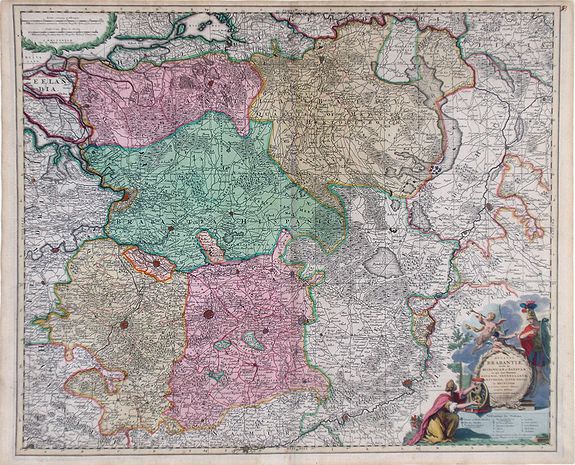 ALLARD, C., Ducatus Brabantia divise in Hispanicam et Batavam?, antique map, old maps