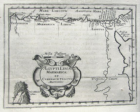 MORISOT, C. B., Aegypti Libiae Marmaricae Et Cyrenaicae Tractus Maritimus., antique map, old maps