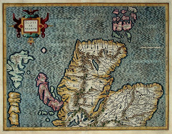 MERCATOR, G., SCOTIAE REGNUM per Gerardum Mercatorem. (Scotland in Two Sheets), antique map, old maps