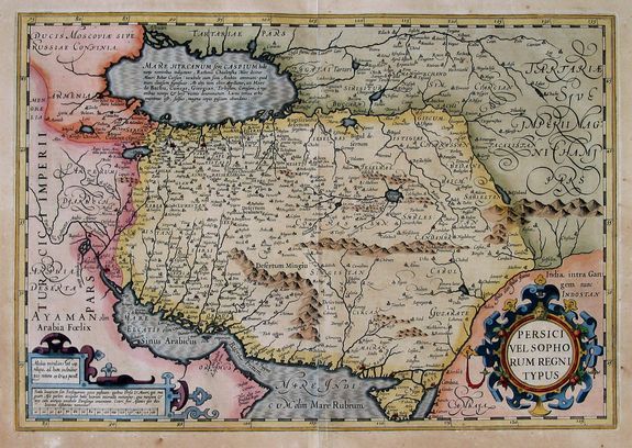 HONDIUS, J., Persici Vel Sophorum Regni Typus., antique map, old maps