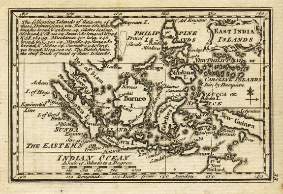 GIBSON, J., East India Islands., antique map, old maps