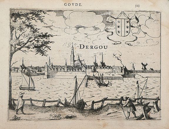 GUICCIARDINI, L., GOUDE., antique map, old maps