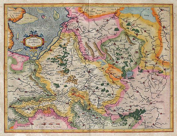 MERCATOR, G., Geldria et Transysvlania Per Gerardum Mercatorem., antique map, old maps