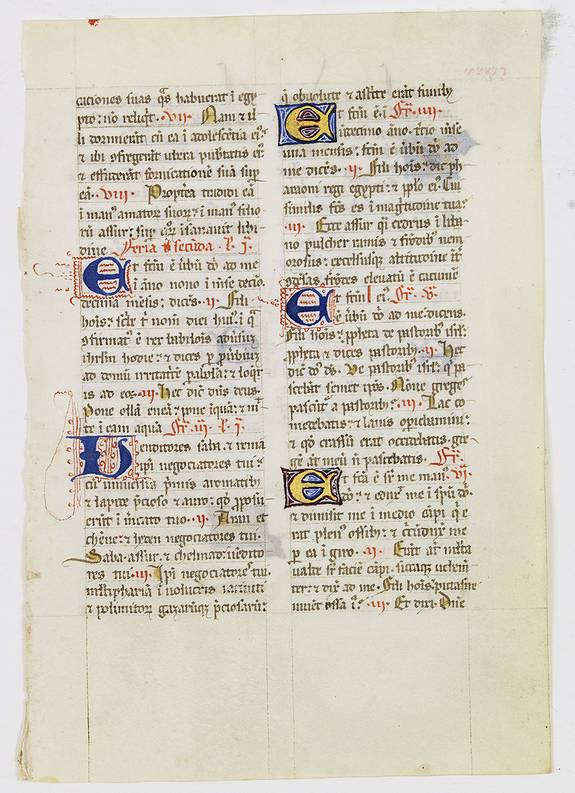 BREVIARY, A leaf from a Breviary, of Carthusian use, on vellum., antique map, old maps