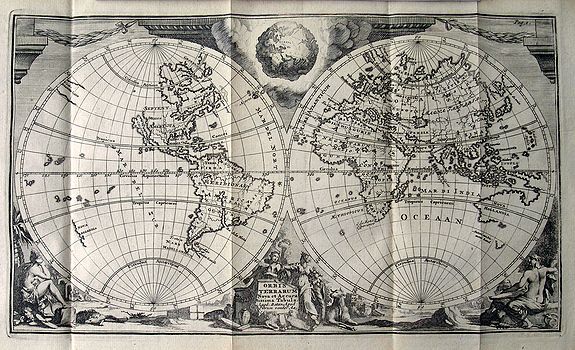 AA VAN DER, P., Orbis Terrarum Nova et Accuratissima Tabula., antique map, old maps