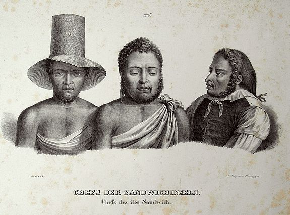 HONEGGER, CHEFS DER SANDWICHINSELN., antique map, old maps