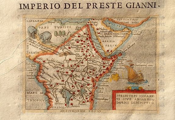 BOTERO, G., Imperio Del Preste Gianni - Presbeteri Ioannis Sive Abissinorum Imperii Descriptio., antique map, old maps