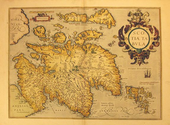 ORTELIUS, A., Scotiae Tabula., antique map, old maps