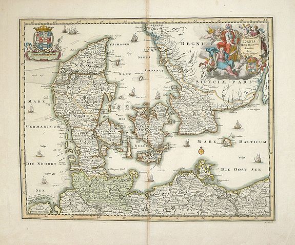 WEIGEL, Christopher, Dania Jutia Holsatia, Scandia…, antique map, old maps