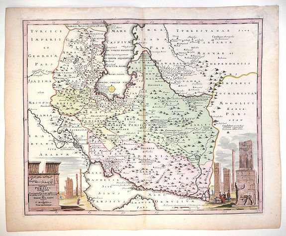 WEIGEL, Christopher , Imperii Persici delineatio..., antique map, old maps