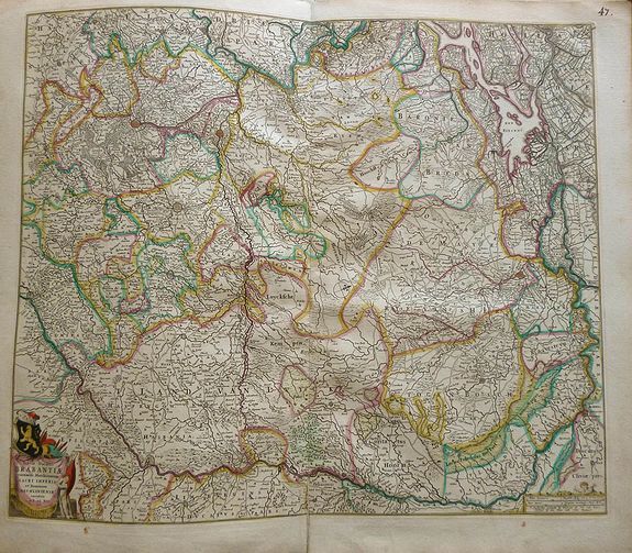 WIT, F. DE, Tabula ducatus Brabantiae continens marchionatum et dominium., antique map, old maps