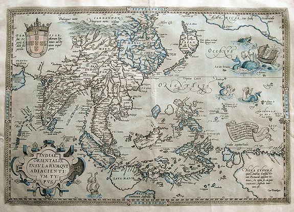 ORTELIUS, A., Indiae Orientalis Insularumque Adiacientium Typus., antique map, old maps