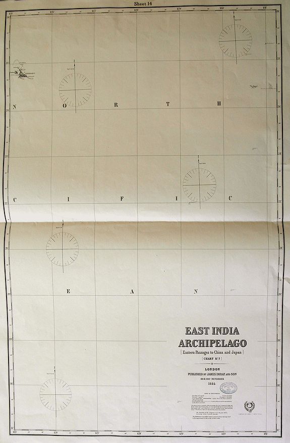 IMRAY, J., East India Arichpelago (Miyako + Oki Daito Islands), antique map, old maps
