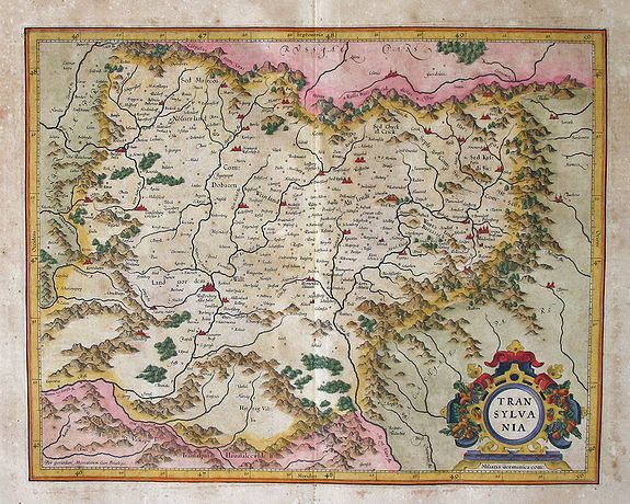 MERCATOR, G., Transylvania / Per Gerardum Mercatorem., antique map, old maps
