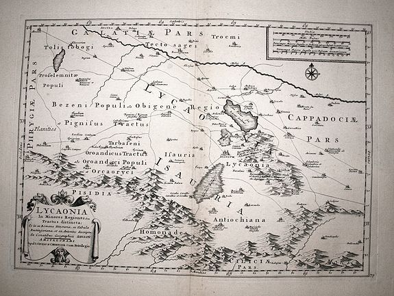 COVENS, J. / MORTIER, C., Lycaonia., antique map, old maps