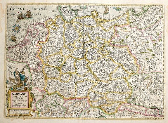 MERCATOR, G. / HONDIUS, J., Germaniae nova et accurata delineatio.. 1631. , antique map, old maps