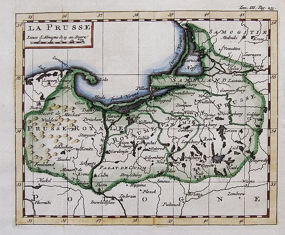 ANONYMOUS, LA PRUSSE., antique map, old maps