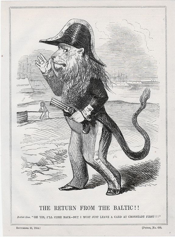 PUNCH, A set of 10 humorous prints from the Russian Empire's war with French and British Empire's. c1854., antique map, old maps