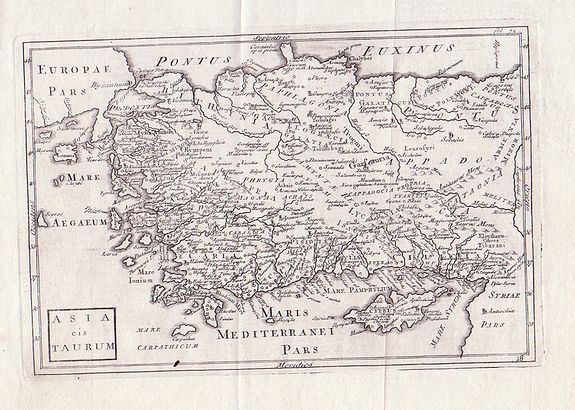 Christoph Cellarius, Asia cis Taurum. . ., antique map, old maps