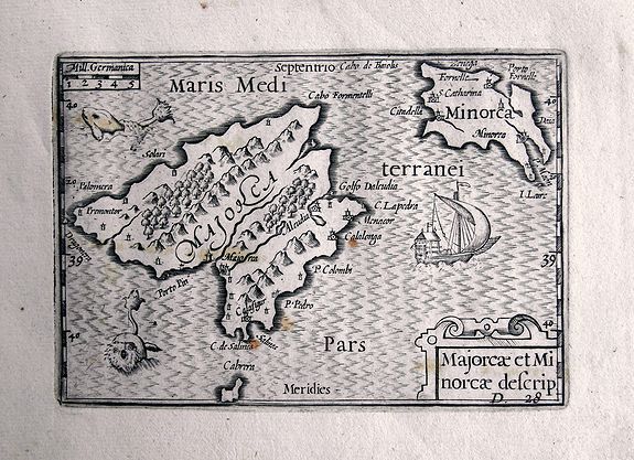 VISSCHER, C.J., Majorcae et Minorcae descrip., antique map, old maps