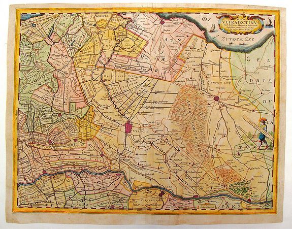 HONDIUS, H., Episcop Ultraiectinus, Auct. Balthazaro Florentio a Berkenrode., antique map, old maps