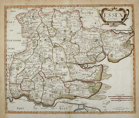 MORDEN, R., Essex., antique map, old maps