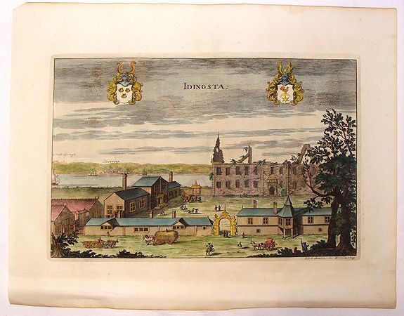 AVEELEN, J., Idingsta., antique map, old maps