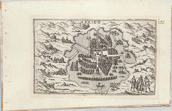 VALEFIO, F., Mexico, antique map, old maps