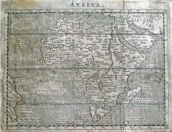 MAGINI, Giovanni Antonio, AFRICA., antique map, old maps