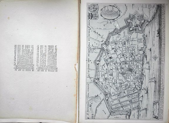 CORNETTE, A.H., Iconographie van Antwerpen., antique map, old maps