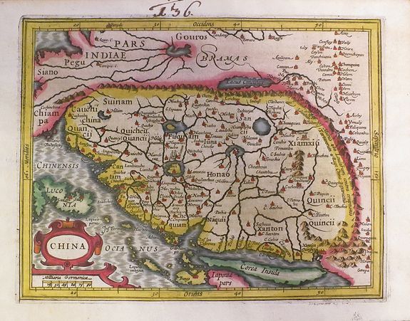 HONDIUS, J., China., antique map, old maps