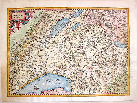 MERCATOR / HONDIUS, Das Wiflispur Gergov., antique map, old maps