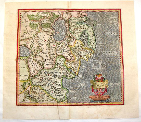 MERCATOR / HONDIUS, Ultoniae Orientalis Pars., antique map, old maps