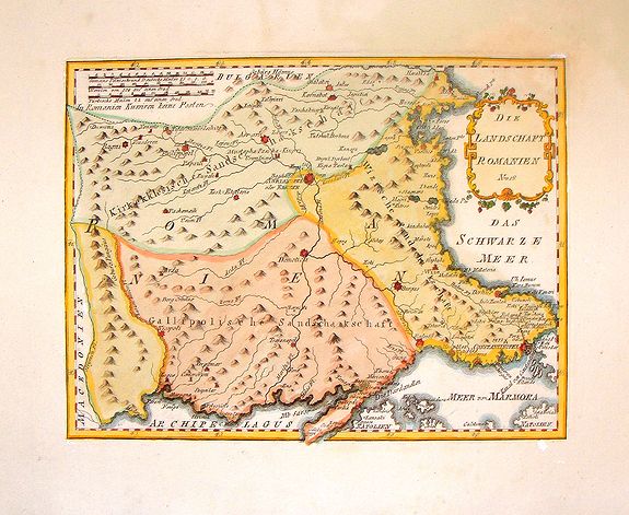 VON REILLY, J., Die Landschaft Romanien, No 16., antique map, old maps