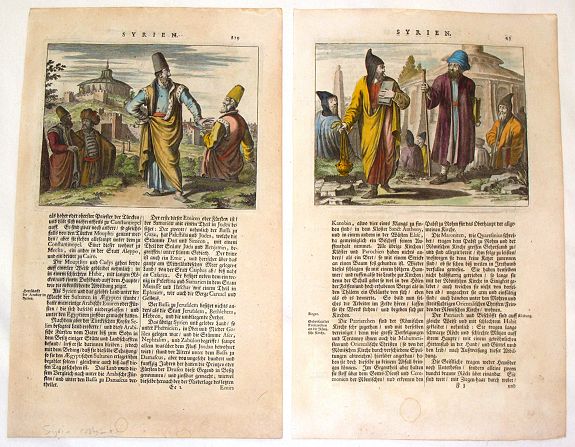DAPPER, O., (2 Engravings) Syrien., antique map, old maps