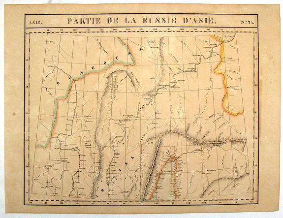 VANDERMAELEN, P., Asie, Partie de la Russie D'Asie No.24., antique map, old maps