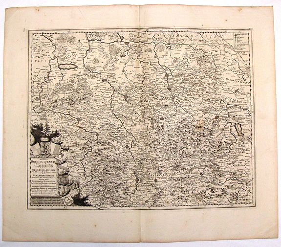 DE WITT, F., Ducatus Brunsuicensis in Eiusdem Tres Principatus Calenbergicum., antique map, old maps