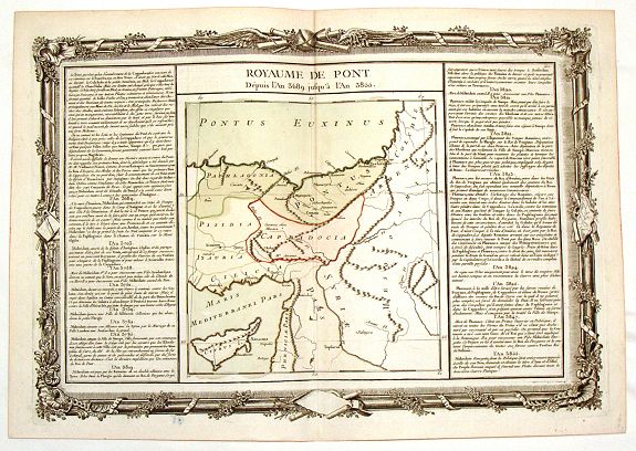 DESNOS, L., Royaume de Pont - Depuis L'An 3689 Jusqu'a L'an 3855., antique map, old maps