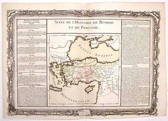 DESNOS, L., Suite de L'Histoire de Bithinie et de Pergame., antique map, old maps