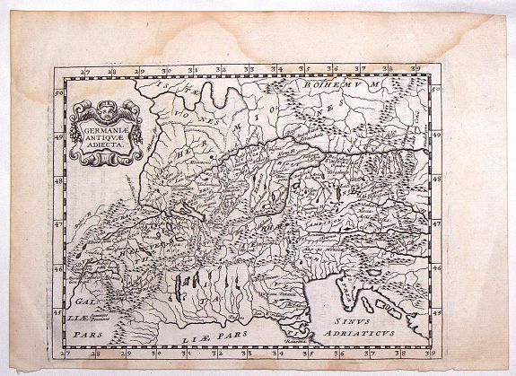 BRIET, P., Germaniae Antiquae Adiecta., antique map, old maps