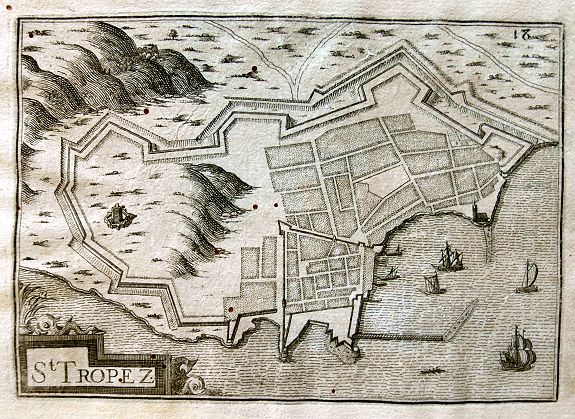 TASSIN, N., St Tropez., antique map, old maps