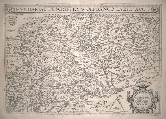 ORTELIUS, A., HUNGARIAE DESCRIPTIO, antique map, old maps