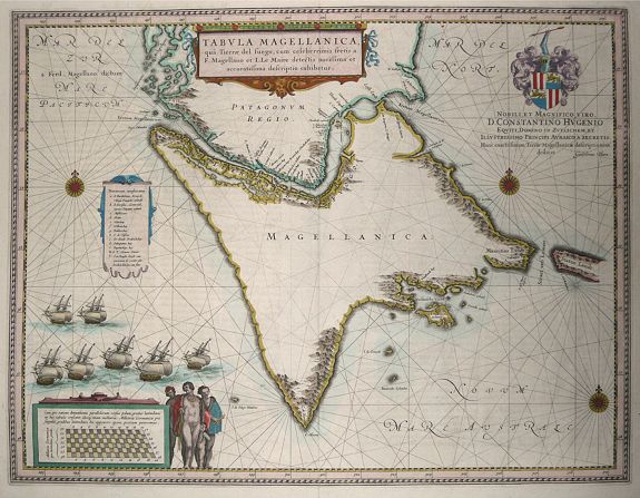 BLAEU, W. / J. , Tabula Magellancia. , antique map, old maps