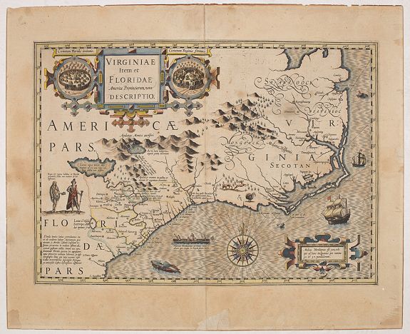 MERCATOR, G. / HONDIUS, J., Virginiae item et Floridae.., antique map, old maps