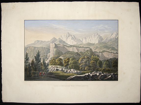 SEDLMAYR, I. A., Basaltgebirge von Tvun-Leuvu., antique map, old maps