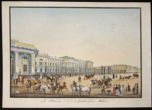ANONYMOUS, Le Palais de S.A.I. Le grand Duc Michel., antique map, old maps