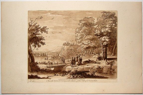 EARLOM, R., Man Tied To Tree - Plate #45., antique map, old maps